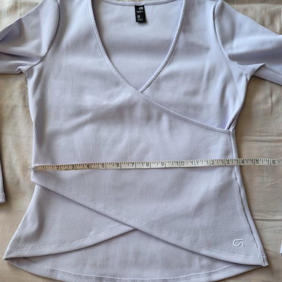 GapFit Breathe Faux Wrap Top (Pastel purple, XS) - Picture 7 of 9